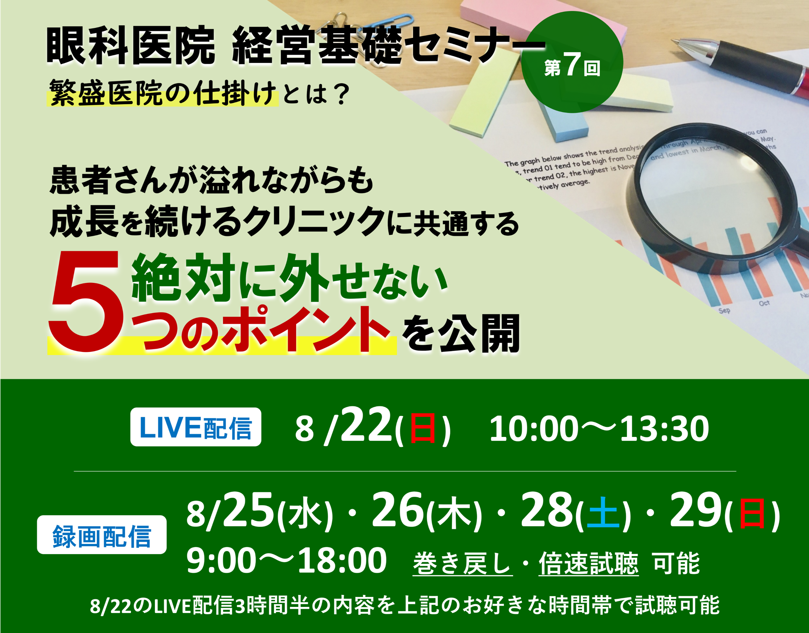 第7回 眼科医院 経営基礎セミナー